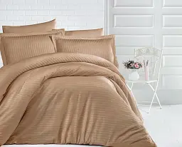 Комплект постільної білизни TAG Tekstil страйп-сатин LUXURY ST-1051 King Size (Євро maxi)