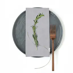Набір скатертина з серветками Cosas Grey & Smoky 140х180 см (Set_ClGrey_35SerGrey) - мініатюра 5