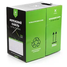 Кабель мережевий Vinga UTP Cat5e CCA 4 pairs 305 m (VCPDCUTPC505CCA305) - мініатюра 2