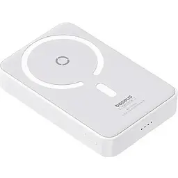 Портативна батарея Baseus MagPro Magnetic Bracket Wireless Fast-Charging 5000 mAh 20W P10064101223-00 White - мініатюра 6