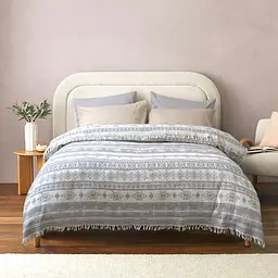Покривало Lotus Home - Hanya gri сірий 190x225 - мініатюра 2