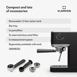 Кавоварка Klarstein SteelPresso Slim (10046329) - мініатюра 6