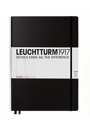 Блокнот Leuchtturm1917 Master Slim A4+, чорний, чисті аркуші (330754) - мініатюра 1