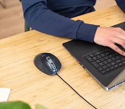 Комп'ютерна миша Trust Fyda ComFortable ECO USB-A чорно-сірий teh0014012 - мініатюра 4