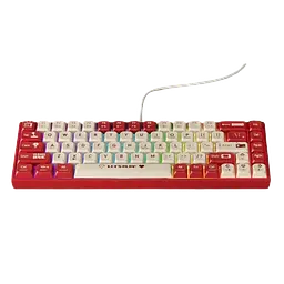 Клавіатура Ajazz AK680 Wired Red Switch RGB White Red - мініатюра 2