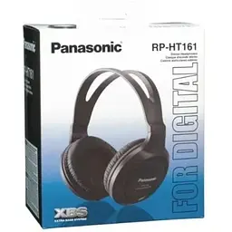 Навушники повнорозмірні провідні Panasonic RP-HT161E-K чорні RP-HT161E-K - мініатюра 7