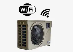 Тепловий насос для басейну до 70 м³ EVO EP-155i інверторний 15,60 кВт з Wi-Fi. Працює також на охолодження - мініатюра 4