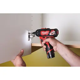 Шуруповерт акумуляторний 1/4'' HEX MILWAUKEE, M12 BD-0, 30Нм (каркас) - мініатюра 4