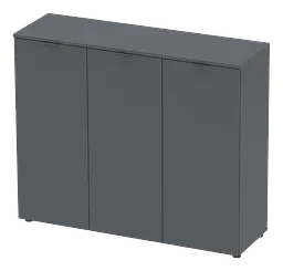 Комод Doros Рон 6 3 фасади Графіт 120х38х100 (41516000) - мініатюра 3