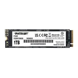 Накопичувач SSD M.2 Patriot P320 1TB NVMe 2280 Gen3.0 x4 3D TLC (P320P1TBM28)