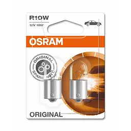 Галогенова лампа OSRAM 5008-02B R10W 12V BA15s 10X2 Blister - мініатюра 2