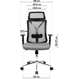 Офісне крісло GT Racer X-W80, чорне (X-W80 Black) - мініатюра 8