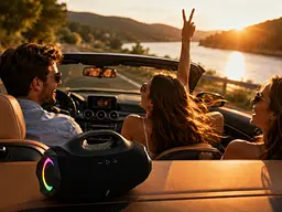 Колонка B62LED Boomsbox 4 Mini / Портативна акустика з Bluetooth - мініатюра 2