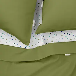 Комплект постільної білизни Cosas євро з простирадлом на резинці AVOCADO CS2 200 x 220 см (Ranfors74_Avocado_El-ColorBlots_200) - мініатюра 3