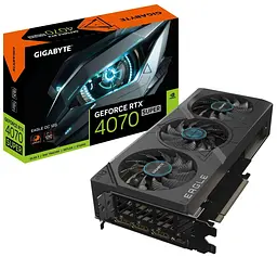 Відеокарта Gigabyte RTX 4070 SUPER 12Gb Eagle OC (GV-N407SEAGLE OC-12GD) (GDDR6X, 192 bit, PCI-E v4.0) Б/в - мініатюра 8