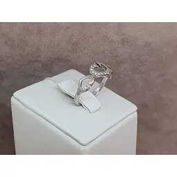 Срібне кільце КАНТ з фіанітами. 1624/1Р-CZ 18 - мініатюра 3