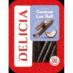 Вафлі Delicia Coconut Lux Rol 450 г