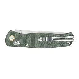 Ніж складаний туристичний SRM Medal 255L-MG3 82 мм 140Cr Micarta зелений - мініатюра 7