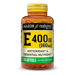 Вітаміни та мінерали Mason Natural Vitamin E 400 IU, 100 капсул