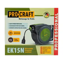 Подовжувач на котушці Procraft EK15N 3x1,5мм² 15 м - мініатюра 9