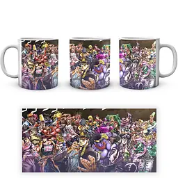 Кухоль GeekLand Неймовірні пригоди ДжоДжо JoJo's Bizarre Adventure Герої та лиходії ДжоДжо JJ 02.580 330 мл білий - мініатюра 3
