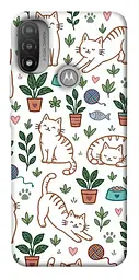 TPU чохол Demsky Cats pattern для Motorola Moto E20