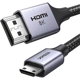 Кабель мультимедійний HDMI M to HDMI mini M 2.0m 8K HD163 black Ugreen (15515)