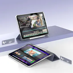 Чохол-книжка BeCover Soft Edge з кріпленням Apple Pencil для Apple iPad Air (4/5) 2020/2022 10.9 Пурпуровий (711124) - мініатюра 5