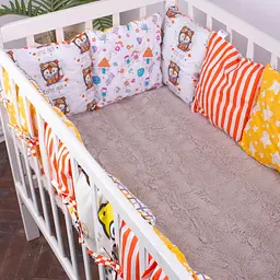 Подушки-борти MirSon Kids Time 18-200 Orange time оранжеві 12 шт. - мініатюра 2