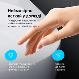 Унітаз підвісний AM.PM Func AquaSpin Rimless з сидінням Soft Close дюропласт white CFA1903SC - мініатюра 7