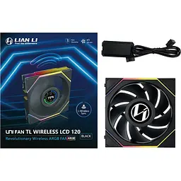 Вентилятор Lian Li UNI Fan TL WIRELESS LCD 120-1 (G99.12TLLCD1W1B.00) Black - мініатюра 8
