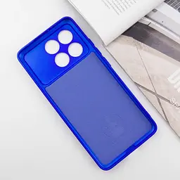 Чохол TPU GETMAN Liquid Silk Full Camera для Xiaomi Poco X6 Pro Синій / Iris - мініатюра 3