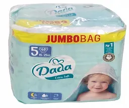 Підгузки Dada Extra Soft 5 для дітей вагою від 15 до 25 кг 68 шт (ExtraSoft5 Jumbo)