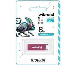 USB Flash Wibrand USB 2.0 Chameleon 8Gb Pink - мініатюра 2