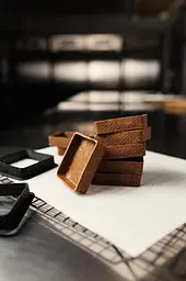 Тарт з пісочного тіста Квадрат какао 8х8см - напівфабрикат для десерту 72шт. - мініатюра 3