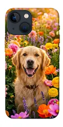 TPU чохол Demsky Flowery labrador для Apple iPhone 13 mini (5.4")