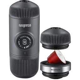 Портативна кавоварка Wacaco Nanopresso + NS Adapter Black (WNANONS) [168812]