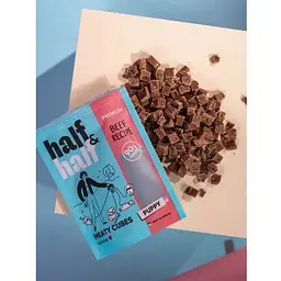 Ласощі для цуценят Half&Half у формі м'ясних кубиків з яловичиною 100 г - мініатюра 3