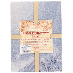 Скатертина Lefard Home Textile Bernard Lurex гобеленова, кругла, 140х140 см (732-270) - мініатюра 2