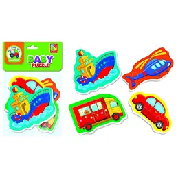 Бебі пазли "Транспорт" Vladi Toys VT1106-96 Різнокольоровий