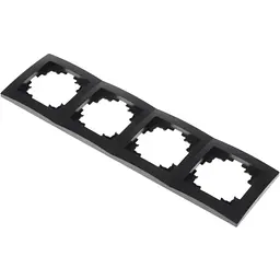 Рамка Brille на 4 поста чорна NB-4F bk - мініатюра 2
