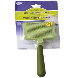 Пуходерка-слікер з механізмом самоочищення для собак та котів Safari Self-Cleaning Slicker Brush (W417)