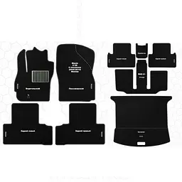 Килимок у багажник для Mazda 5 ІІ 2005-2010 Екошкіра (Rombus) - мініатюра 2