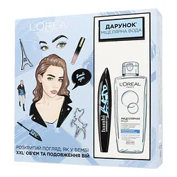 Подарунковий набір L’Oréal Paris: Туш Bambi Oversized Eye 8.9 мл + Міцелярна вода Skin Expert Micellar Water, 200 мл (ZUA03152) - мініатюра 2