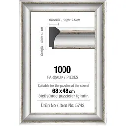 Рамка для пазлів Art Puzzle 1000 ел. 42 мм біла (5743)
