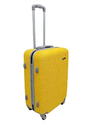 Валіза середня M ABS-пластик Milano bag 004 66×44×28,5см 75л Жовтий - мініатюра 2