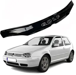 Дефлектор капота мухобійка Volkswagen Golf IV 1997-2002 Voron Glass