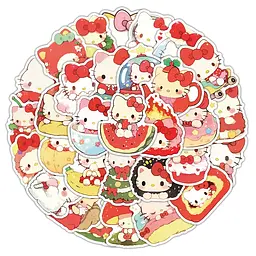 Стікерпак Набір наклейок GeekLand Hello Kitty Хелло Кітті 55 штук SP HK 03