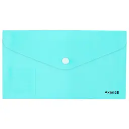 Папка-конверт Axent Pastelini на кнопці DL м'ятна (12) 1414-09