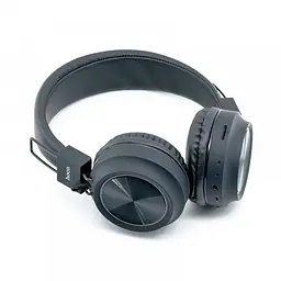 Навушники Bluetooth Hoco Promise W25, BT5.0, MicroSD, AUX support, grey - мініатюра 2